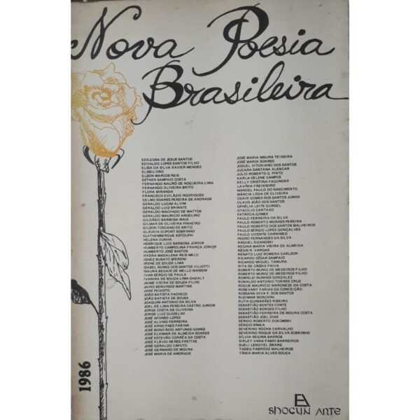 Capa do livro Nova Poesia Brasileira: Vozes Contemporâneas e Inovadoras, coletânea com novos nomes da poesia nacional, à venda na livraria Meu Rio de Todos os Tempos.