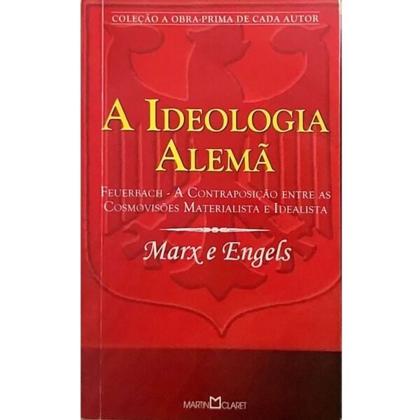 Capa do livro A Ideologia Alemã de Marx e Engels – Edição usada com anotações, à venda na livraria Meu Rio de Todos os Tempos