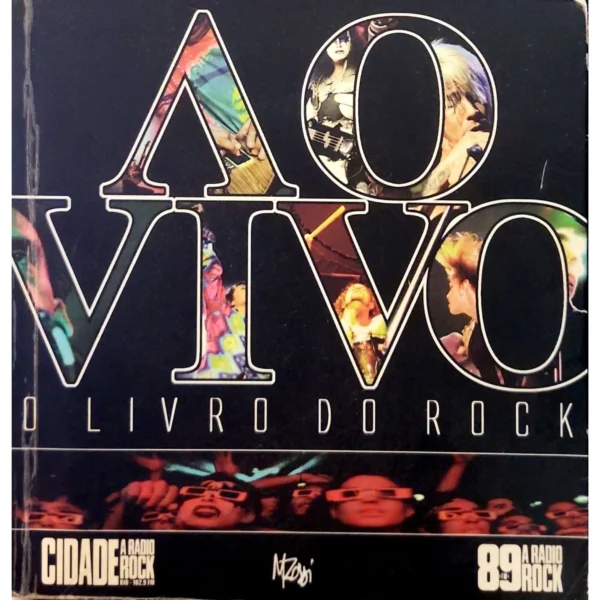 capa do livro Ao Vivo: O Livro do Rock – livro usado em bom estado