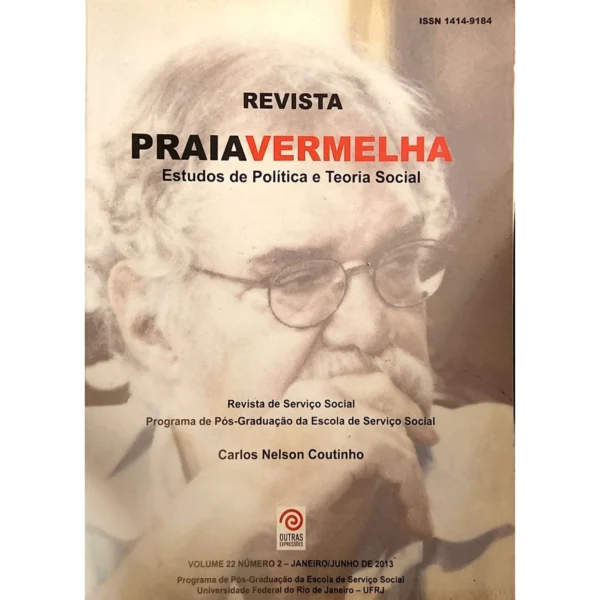 Capa da Revista Praia Vermelha organizada por Carlos Nelson Coutinho, disponível na livraria Meu Rio de Todos os Tempos.