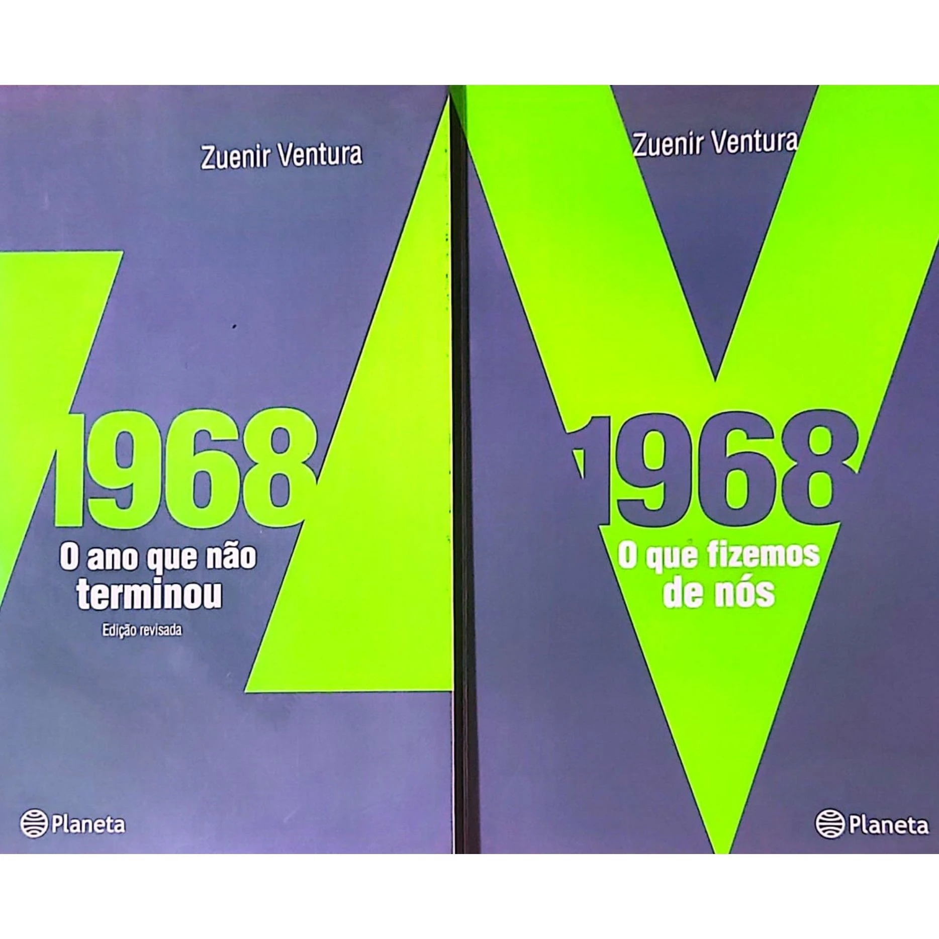 Combo com os livros 1968 – O Ano que Não Terminou e 1968 – O Que Fizemos de Nós, de Zuenir Ventura, disponíveis na livraria online Meu Rio de Todos os Tempos