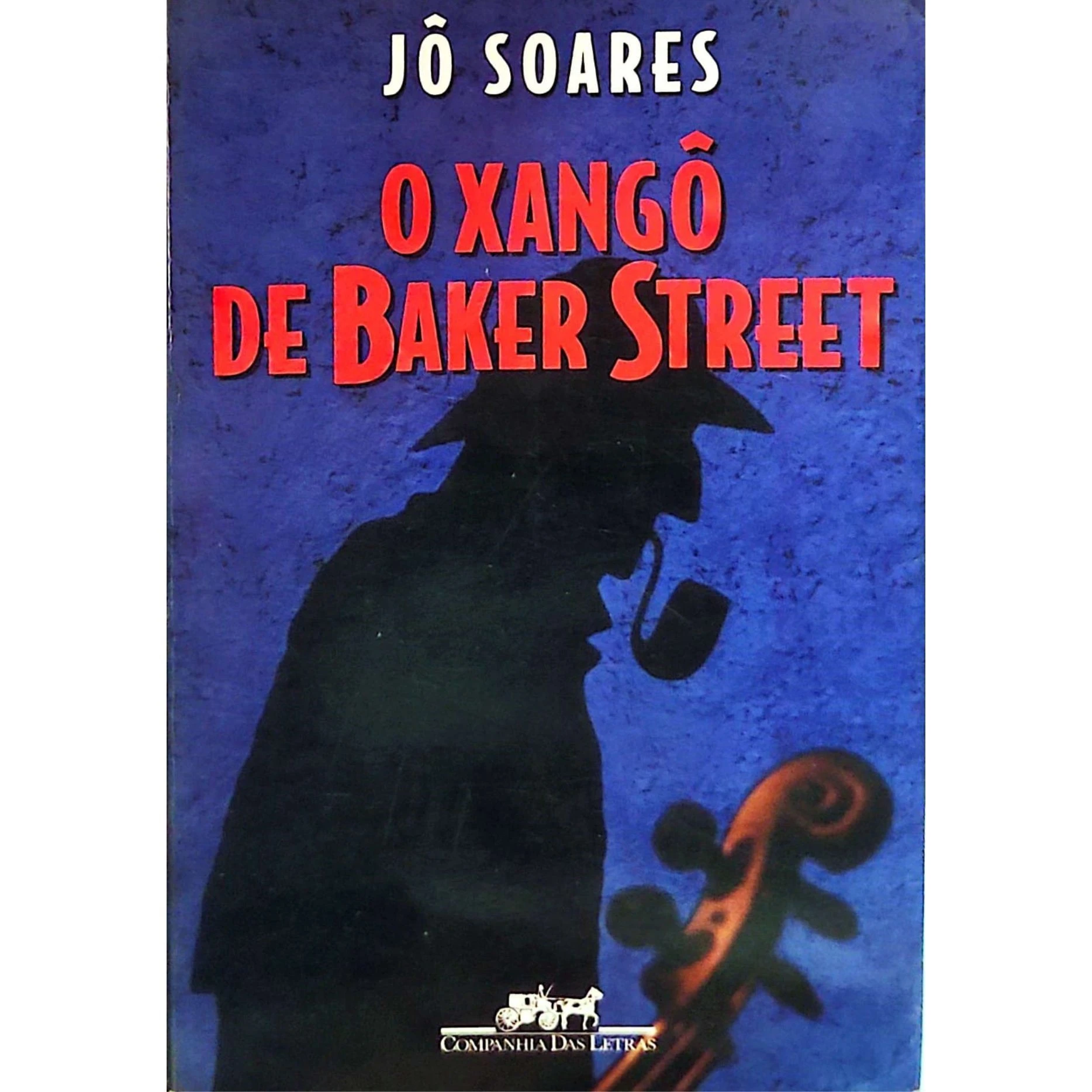 Capa do livro O Xangô de Baker Street, de Jô Soares, edição usada.