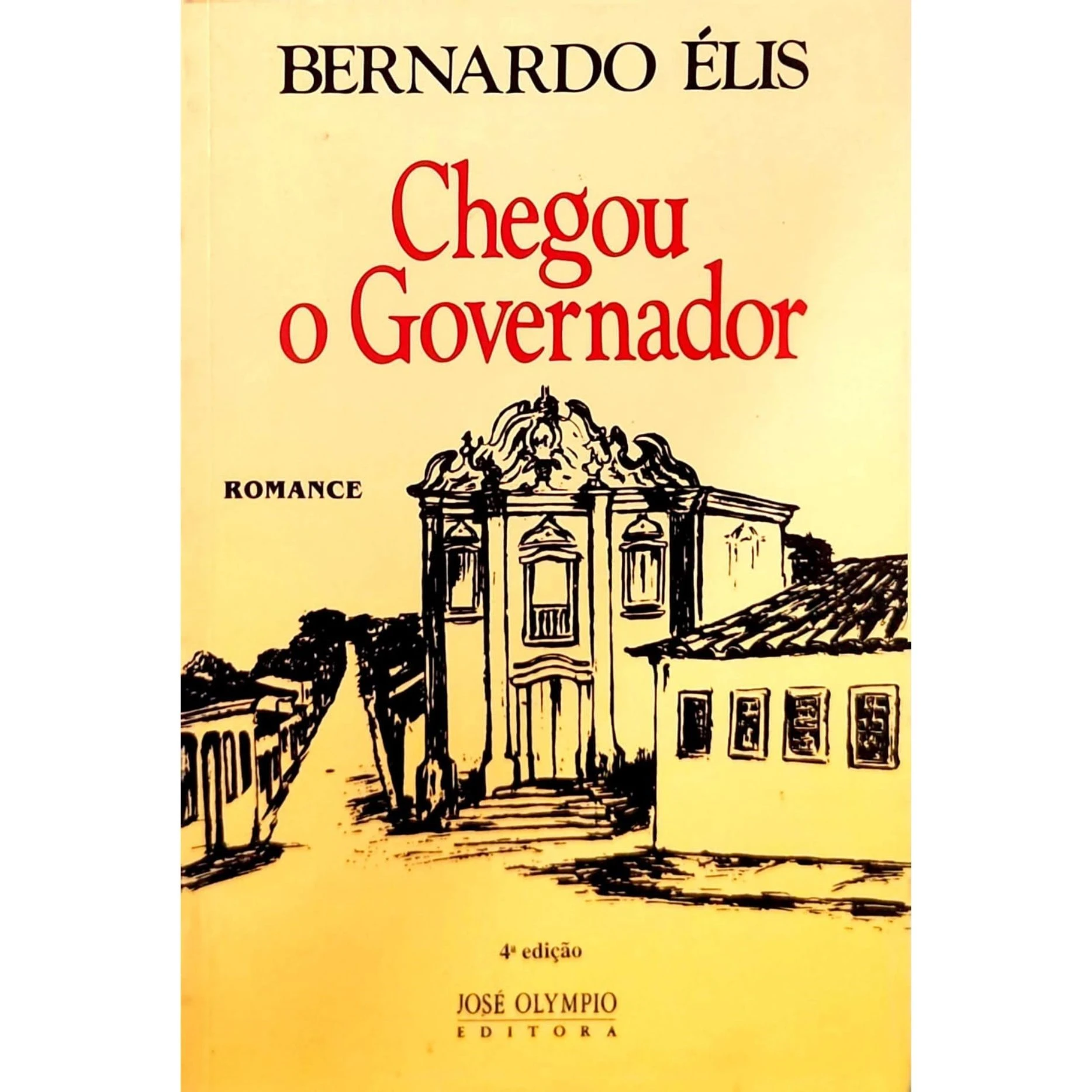 Capa do livro Chegou o Governador de Bernardo Elis exemplar usado