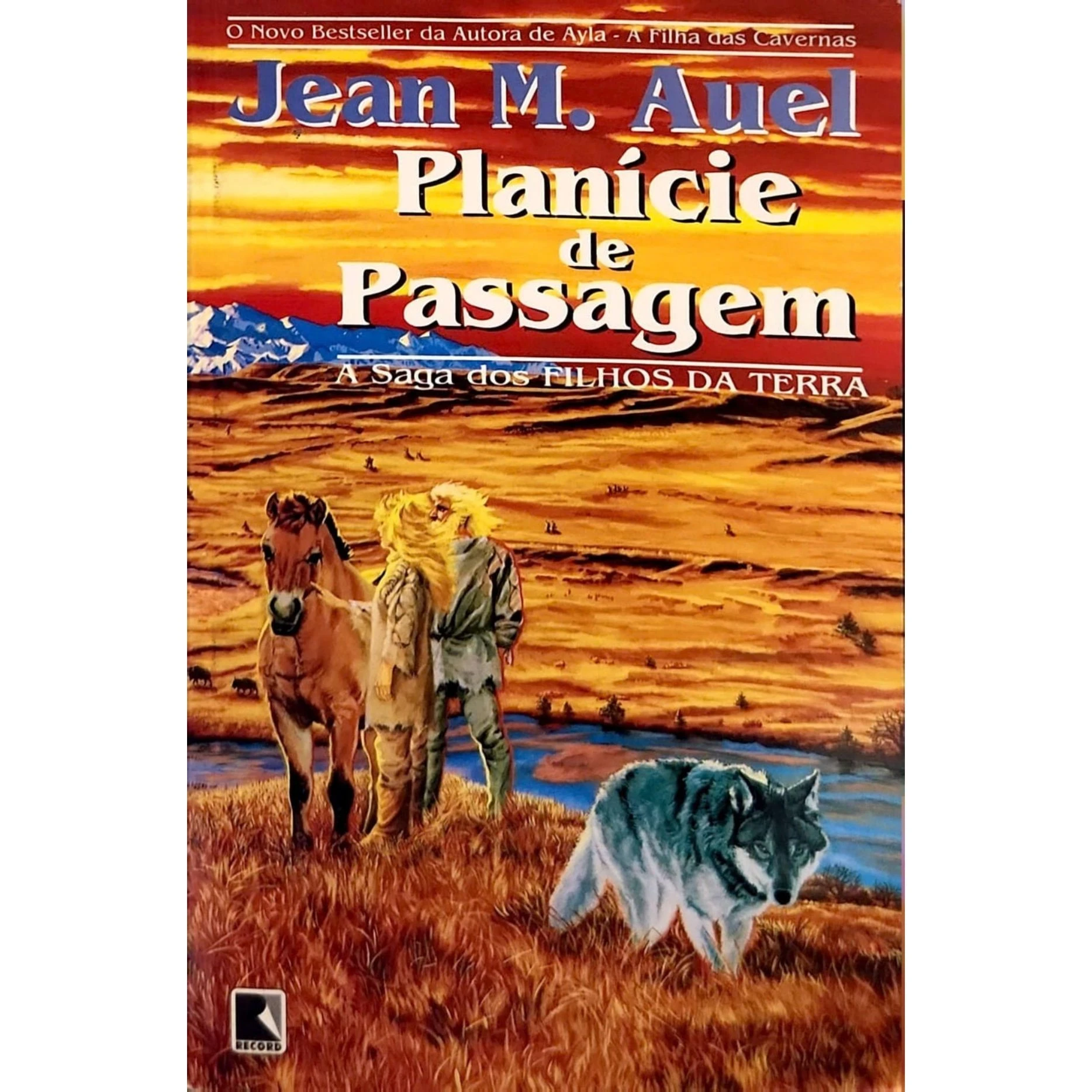 Capa do livro Planicie de Passagem de Jean M Auel quarto volume da saga Os Filhos da Terra.